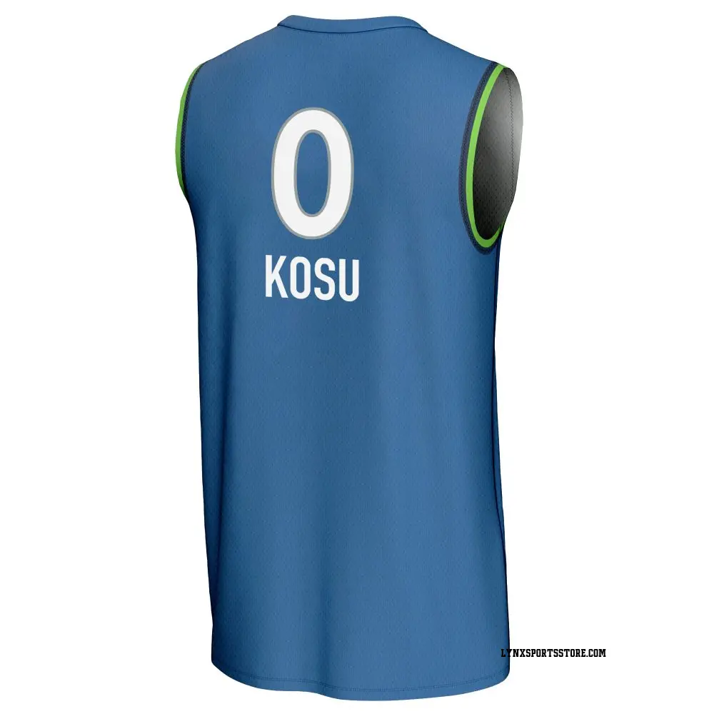 Men's Anastasiia Kosu #0 Replica Blue Minnesota Lynx Lightweight