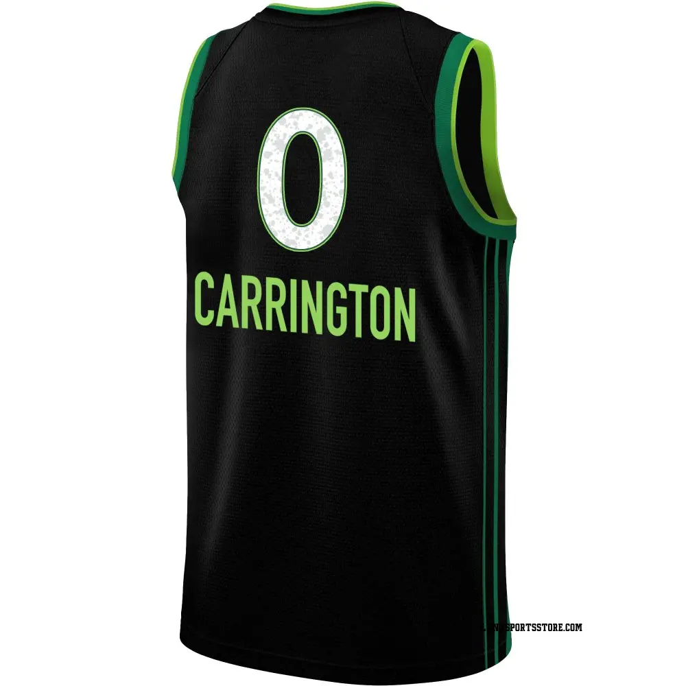 Men's DiJonai Carrington #0 Rebel Edition Victory Black Minnesota