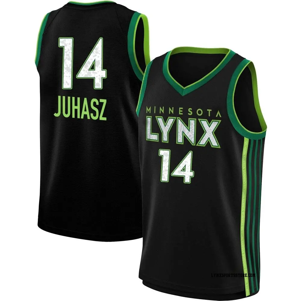 Men's Dorka Juhasz #14 Rebel Edition Victory Black Minnesota Lynx