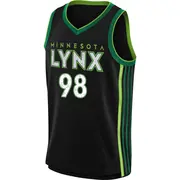 Men's Reigan Richardson #98 Rebel Edition Victory Black Minnesota