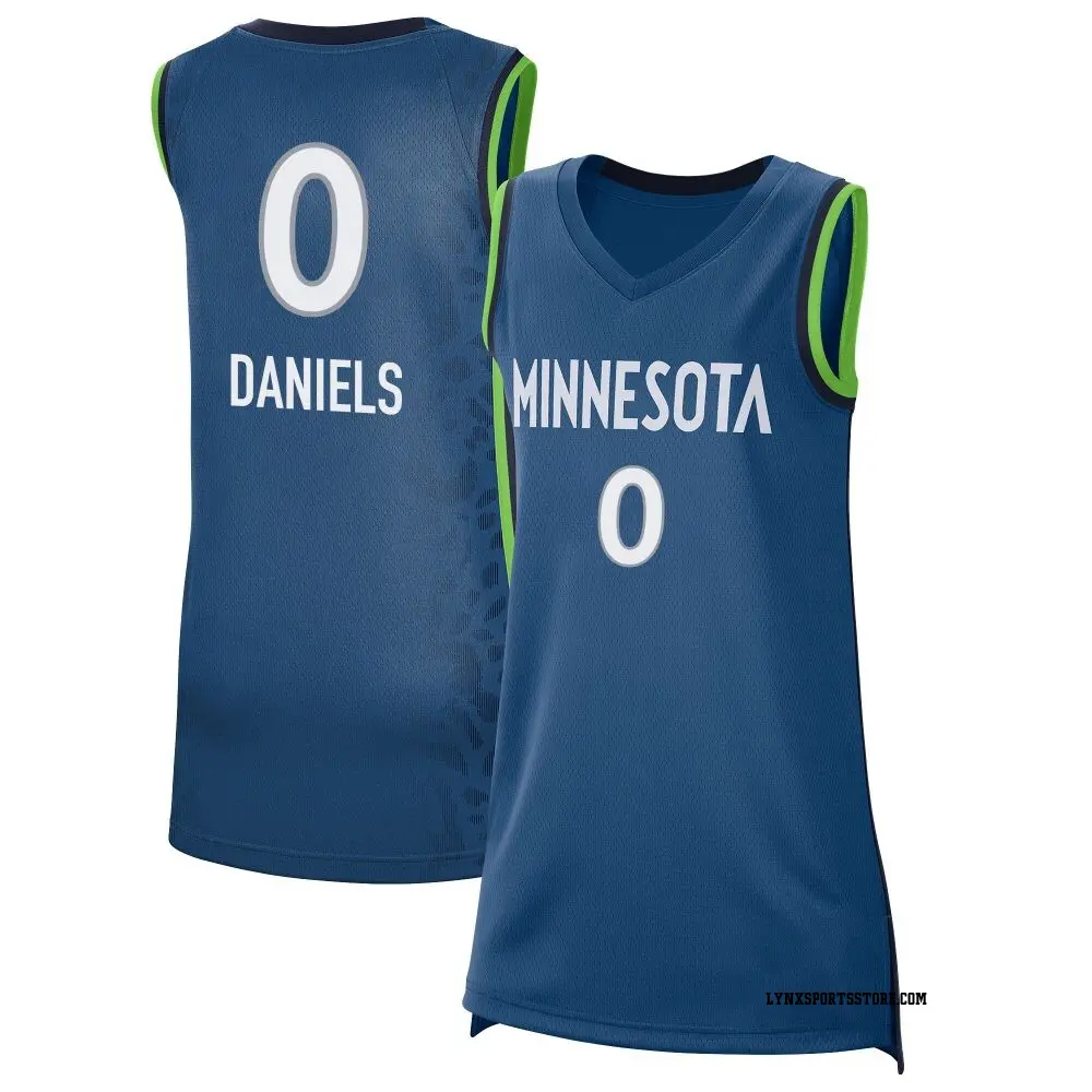 Women's Dalayah Daniels ＃0 Explorer Edition Victory Blue Minnesota Lynx 2021 Jersey