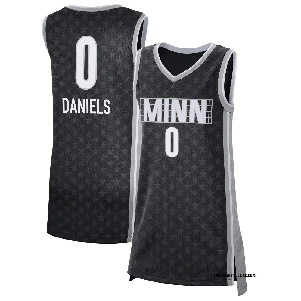 Women's Dalayah Daniels ＃0 Rebel Edition Victory Black Minnesota Lynx 2021 Jersey