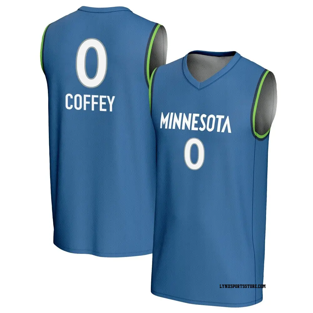 Youth Nia Coffey #0 Replica Blue Minnesota Lynx Lightweight Jersey